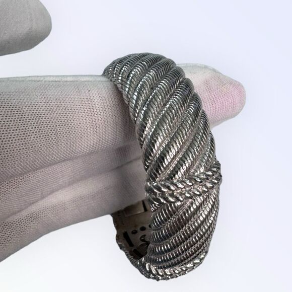 Judith Ripka Sterling Silver CV Cuff Bracelet - Picture 4 of 5